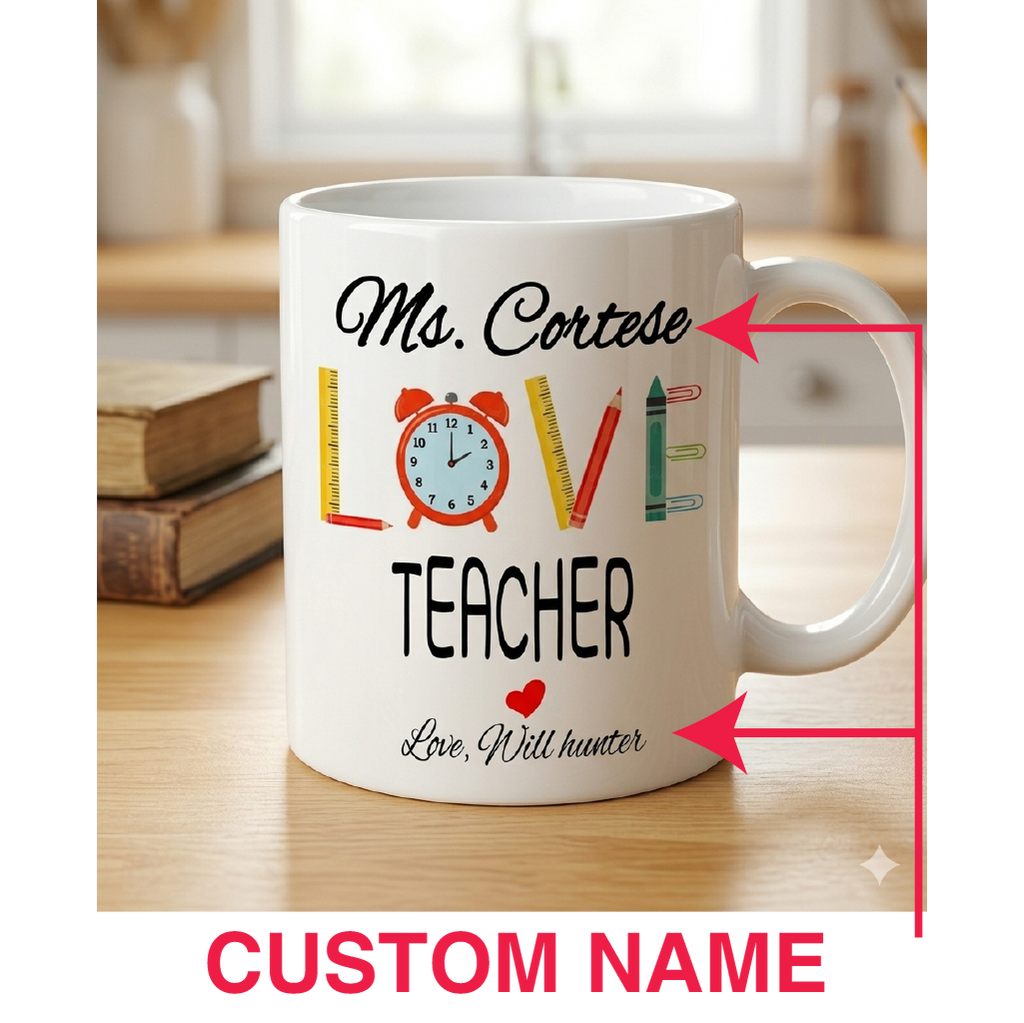 Customized Mug for who love their teachers