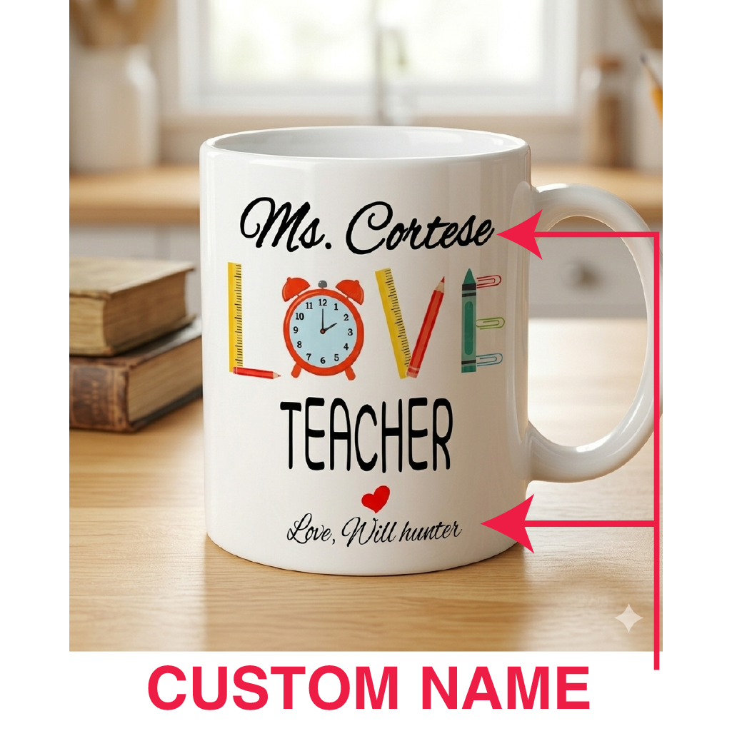Customized Mug for who love their teachers